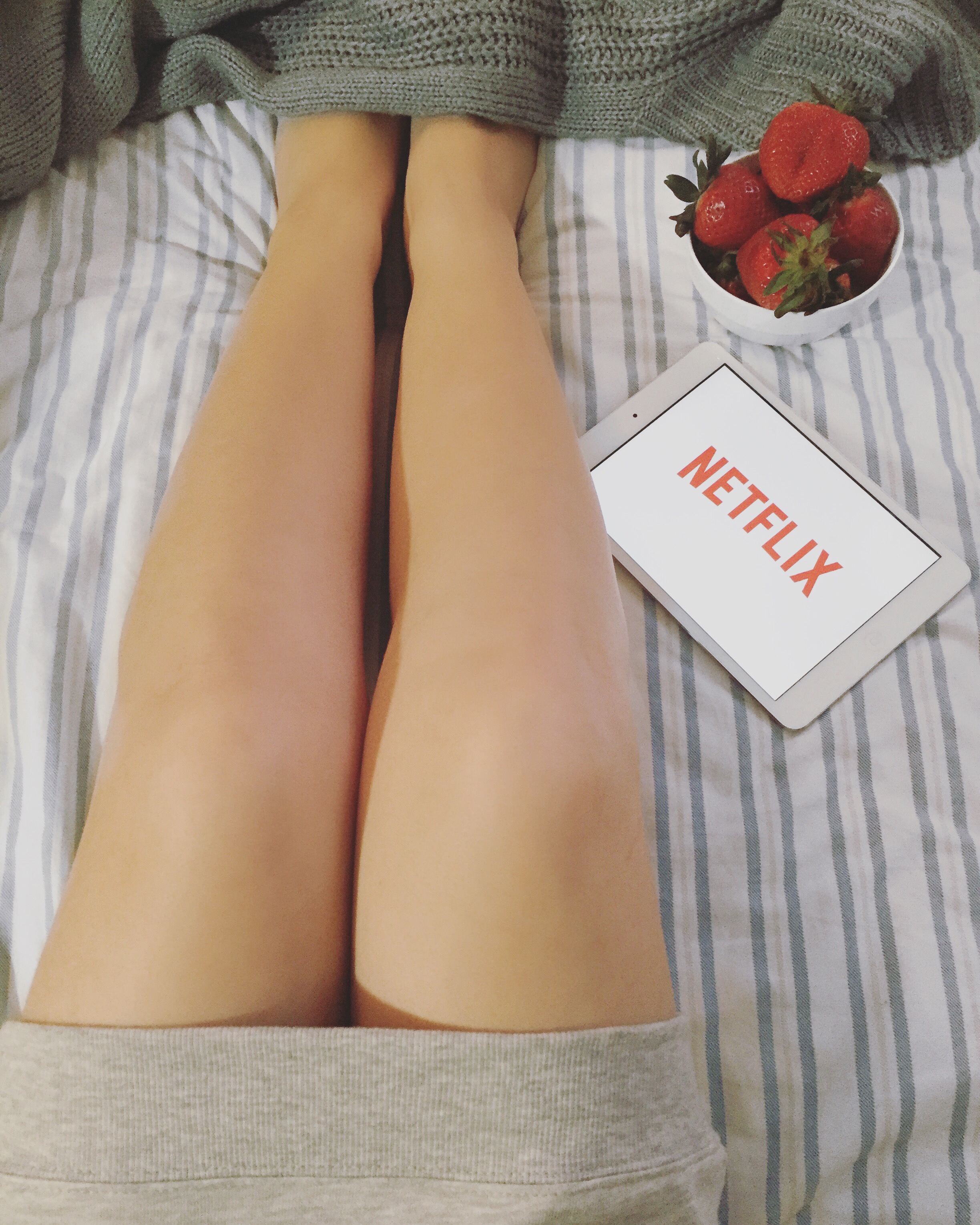Netflix au lit sur Ipad